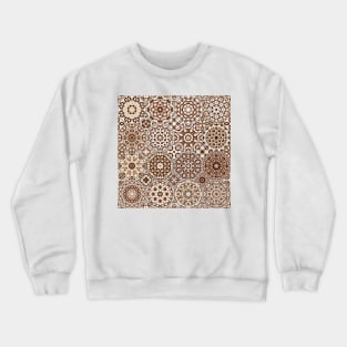 Octagonal Oriental and ethnic motifs in patterns. Crewneck Sweatshirt